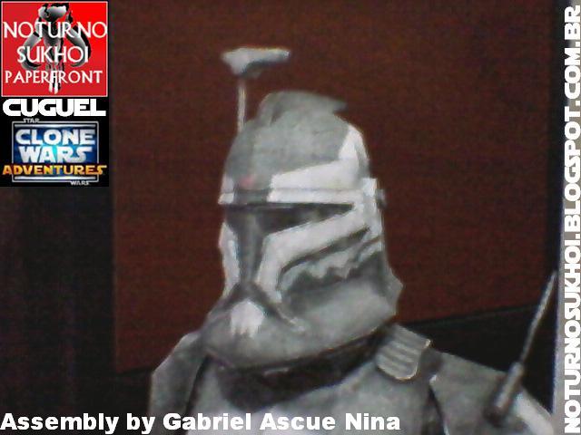 Клон-коммандер КК-3636 Вольф (Звездные войны) paper model