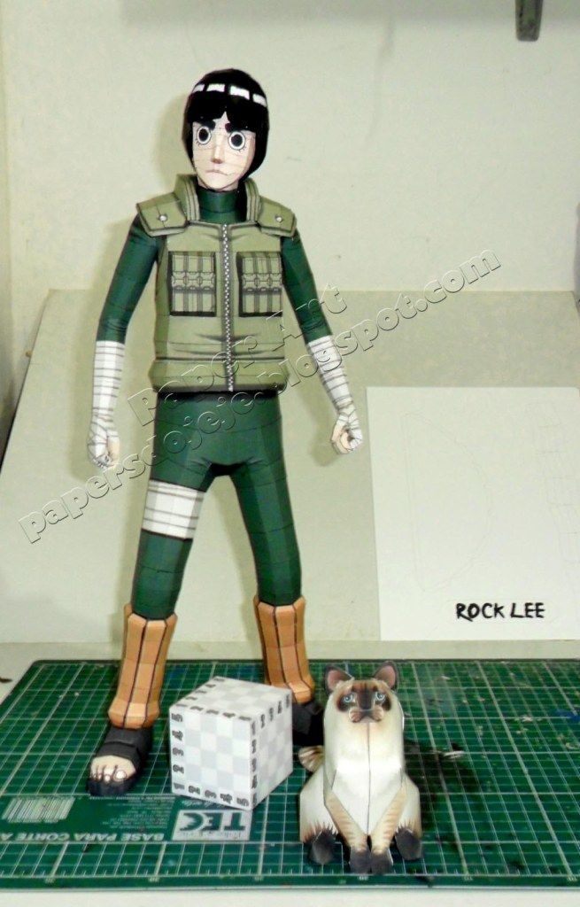 Рок Ли (Наруто) paper model