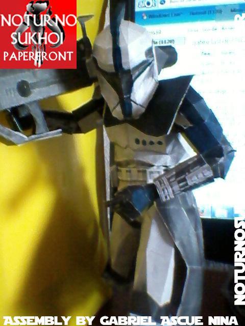 Элитный республиканский коммандос (Звездные войны) paper model