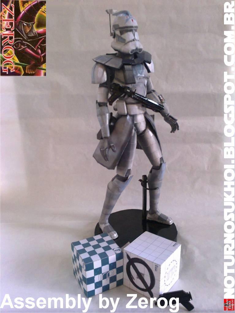 ЭРК-5555 Пятерня (Звездные войны) paper model