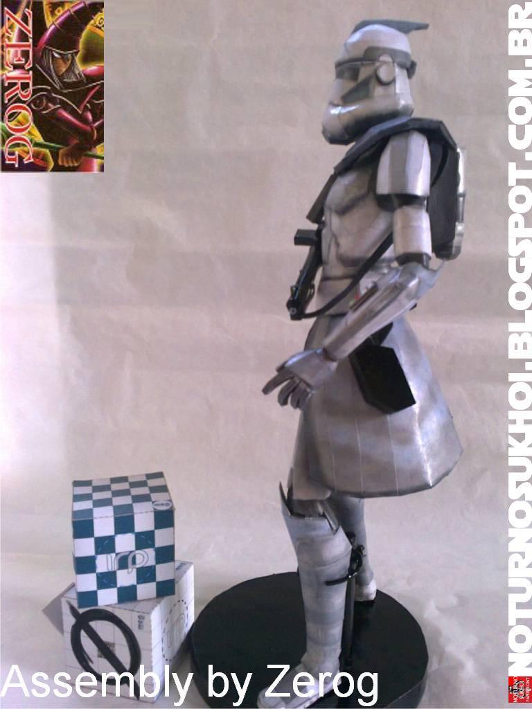 ЭРК-5555 Пятерня (Звездные войны) paper model