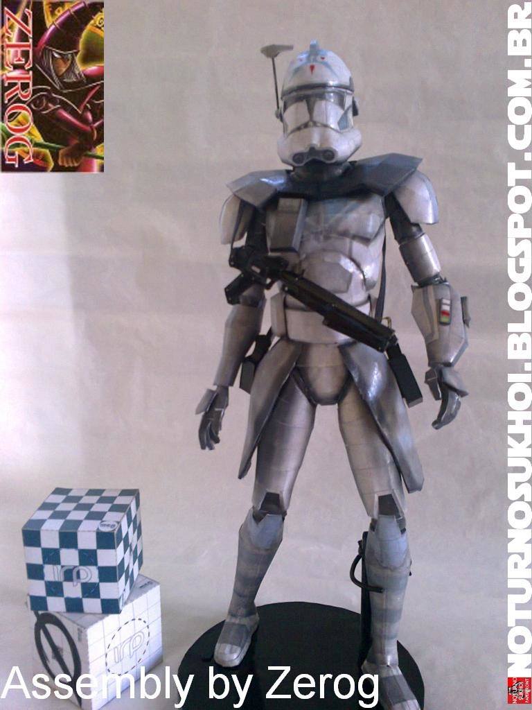 ЭРК-5555 Пятерня (Звездные войны) paper model