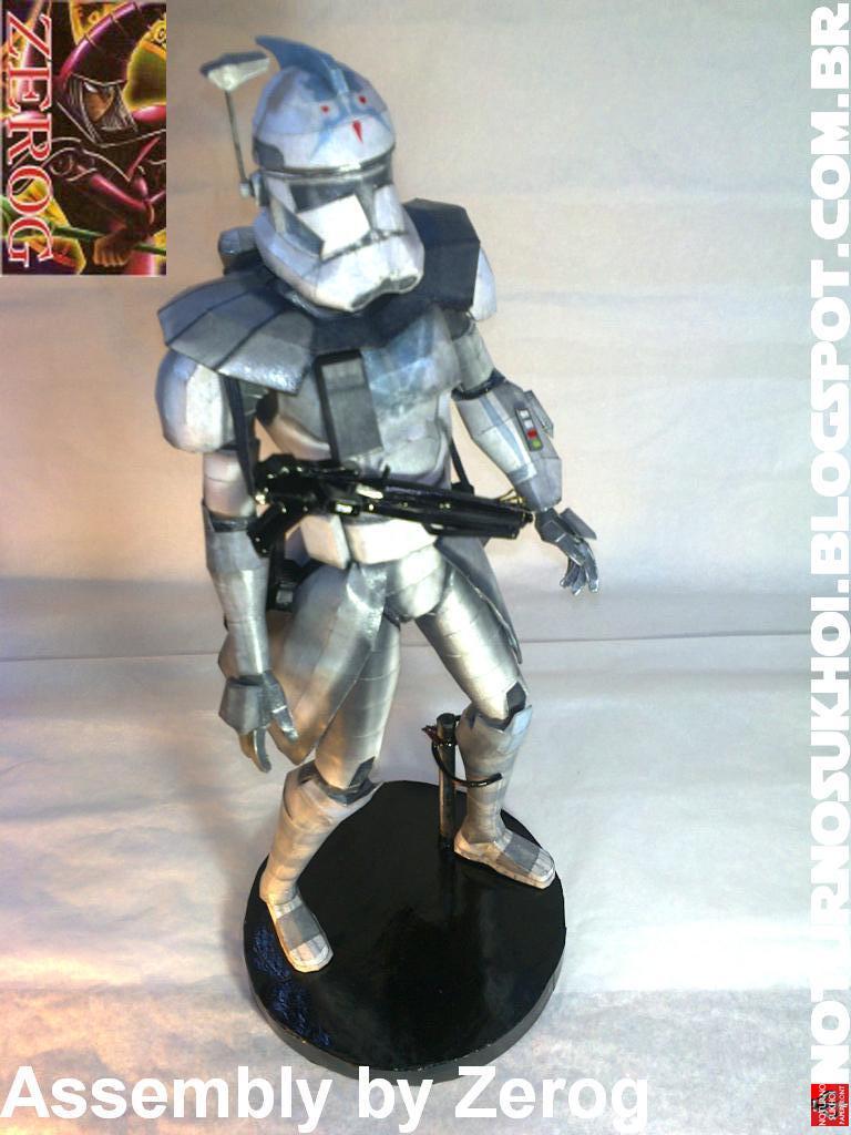 ЭРК-5555 Пятерня (Звездные войны) paper model