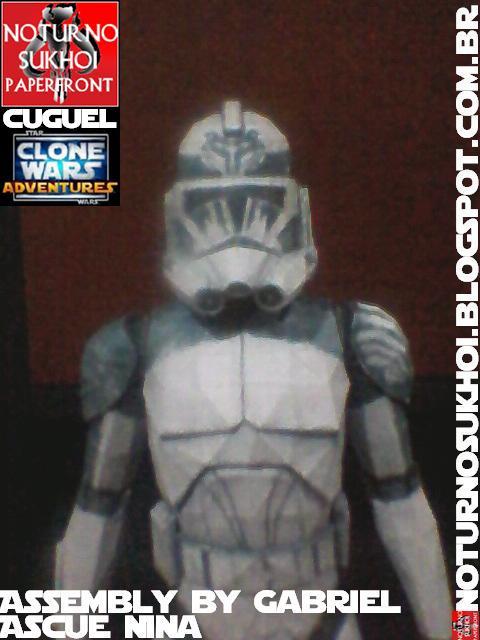 Клон-солдат Буст (Звездные войны) paper model
