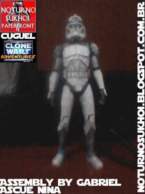 Клон-солдат Буст (Звездные войны) paper model