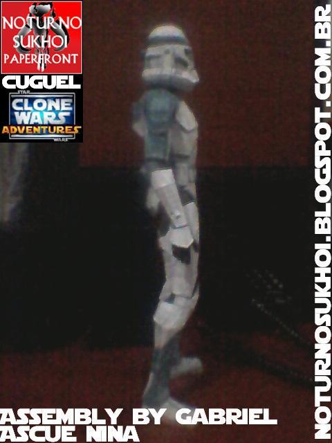Клон-солдат Буст (Звездные войны) paper model