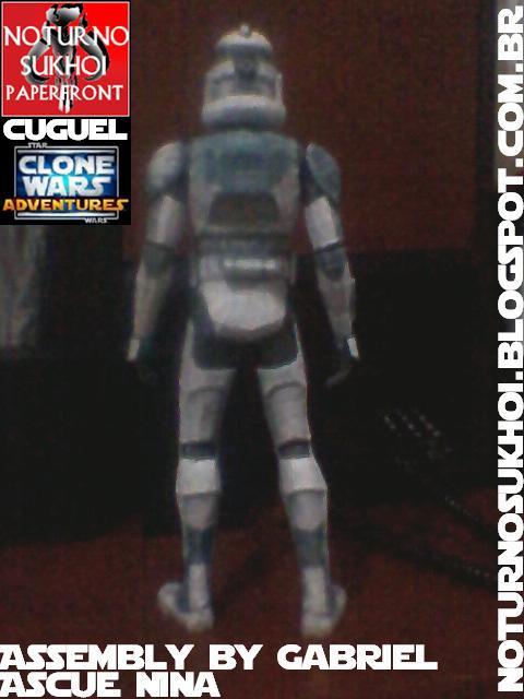 Клон-солдат Буст (Звездные войны) paper model