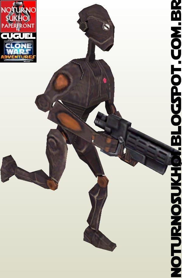 Дроид-коммандос серии BX (Звездные войны) paper model