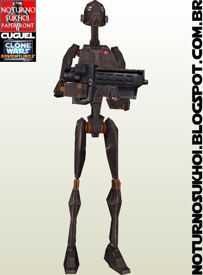 Дроид-коммандос серии BX (Звездные войны) paper model