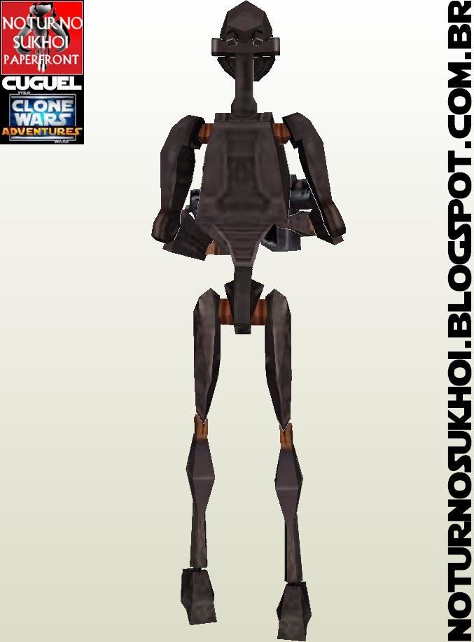 Дроид-коммандос серии BX (Звездные войны) paper model
