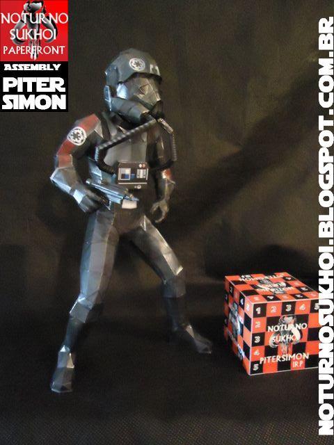 Пилот 181-й имперской истребительной группы (Звездные войны) paper model