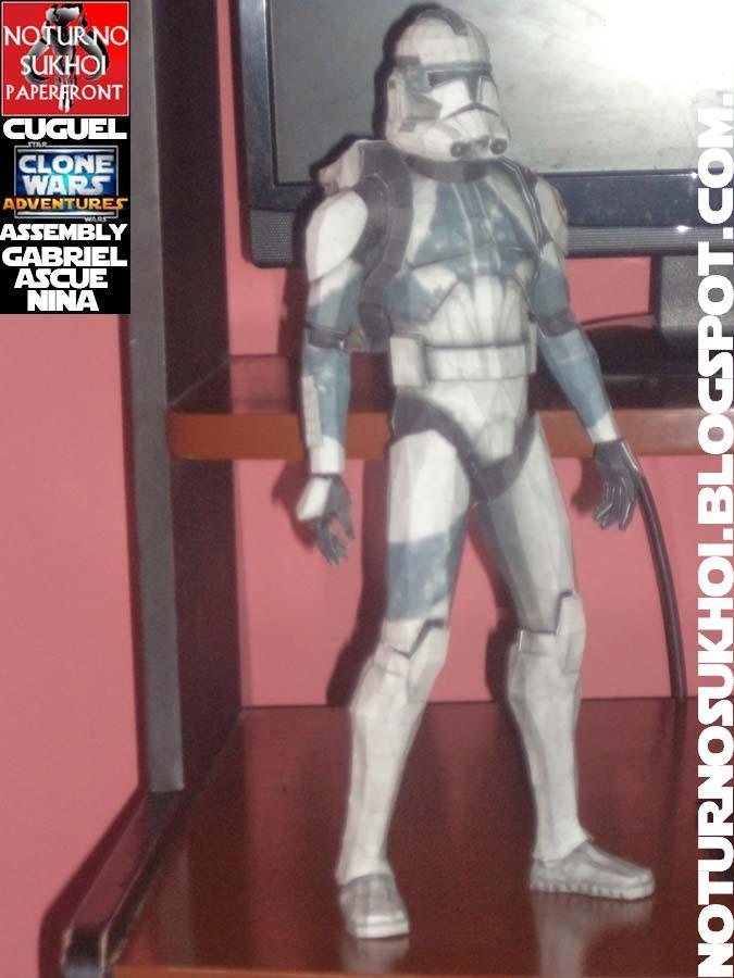 Солдат-клон Кикс (Звездные войны) paper model