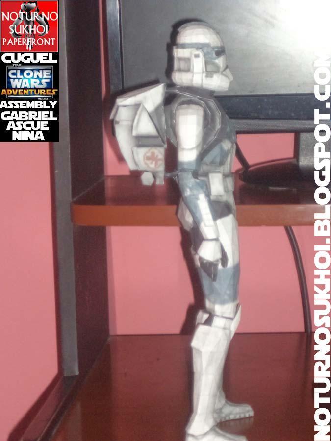 Солдат-клон Кикс (Звездные войны) paper model