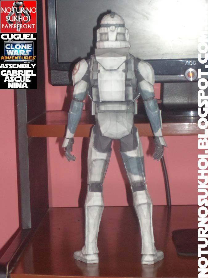 Солдат-клон Кикс (Звездные войны) paper model