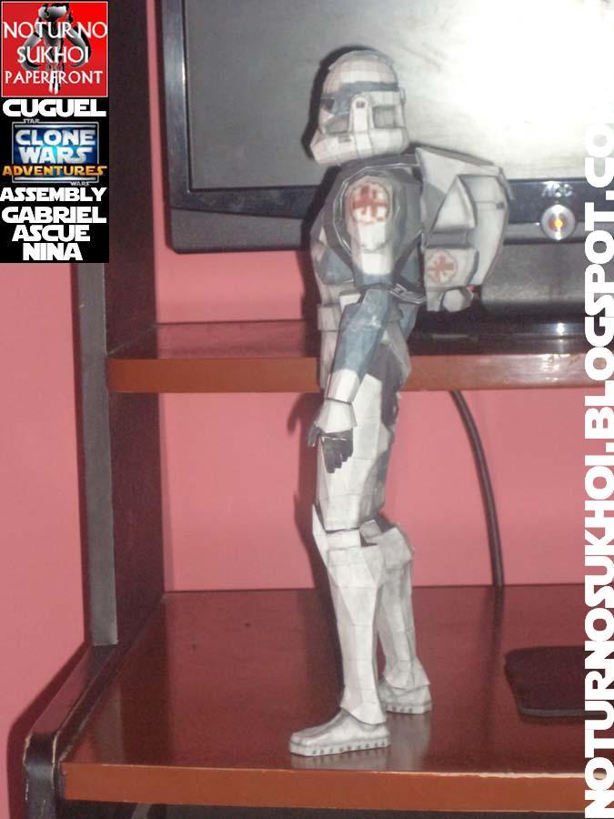 Солдат-клон Кикс (Звездные войны) paper model