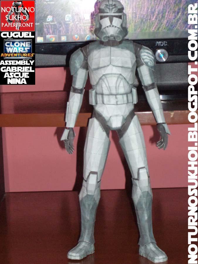 Солдат-клон Синкер (Звездные войны) paper model