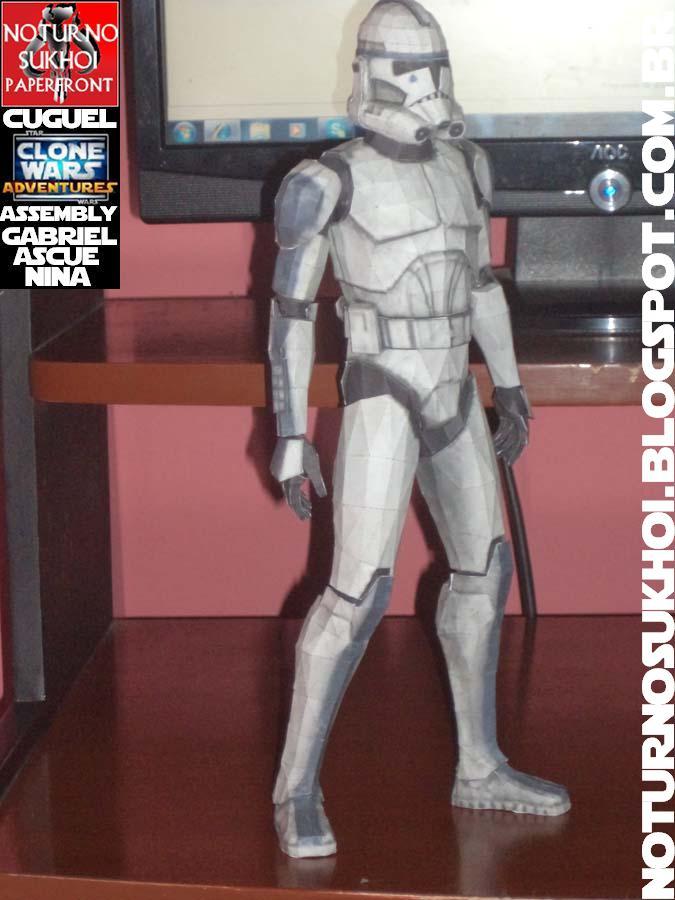 Солдат-клон КС-5385 Кувалда (Звездные войны) paper model
