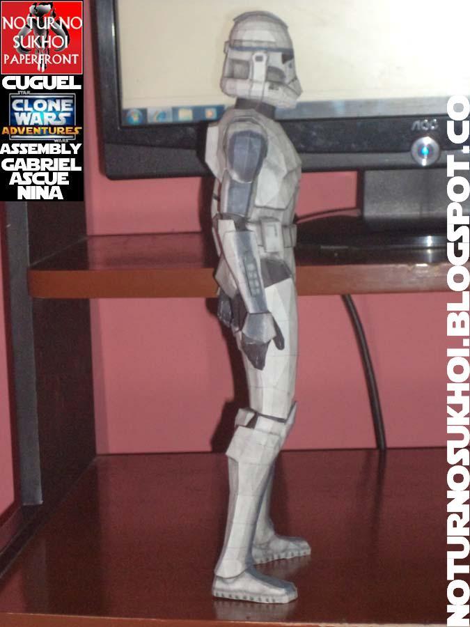 Солдат-клон КС-5385 Кувалда (Звездные войны) paper model