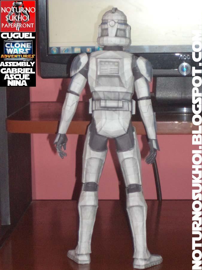Солдат-клон КС-5385 Кувалда (Звездные войны) paper model