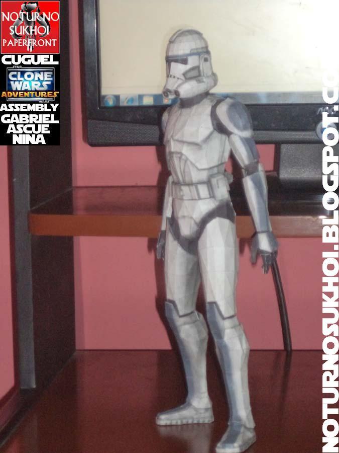 Солдат-клон КС-5385 Кувалда (Звездные войны) paper model