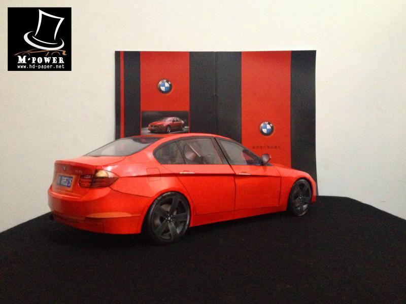 Автомобиль BMW 328i paper model