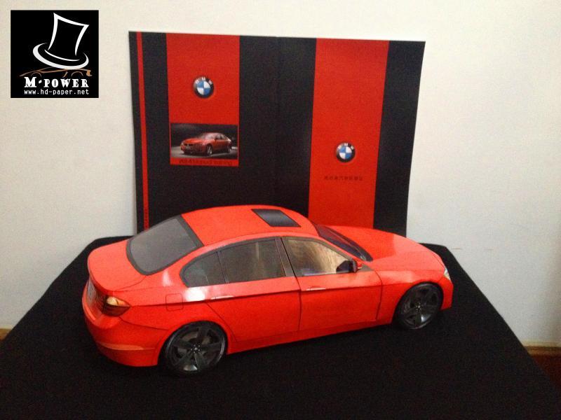Автомобиль BMW 328i paper model
