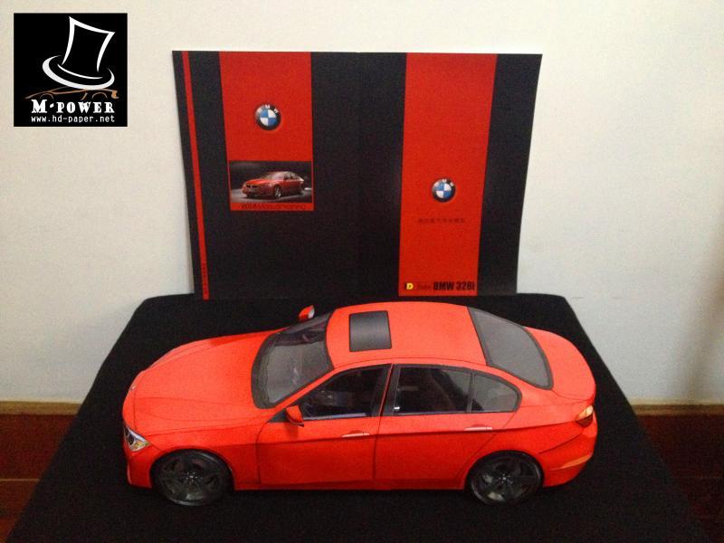 Автомобиль BMW 328i paper model