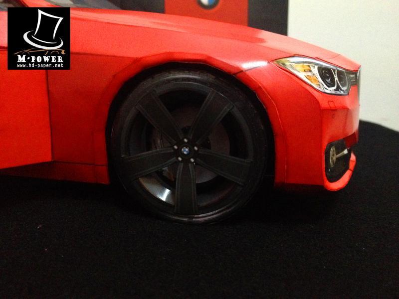 Автомобиль BMW 328i paper model