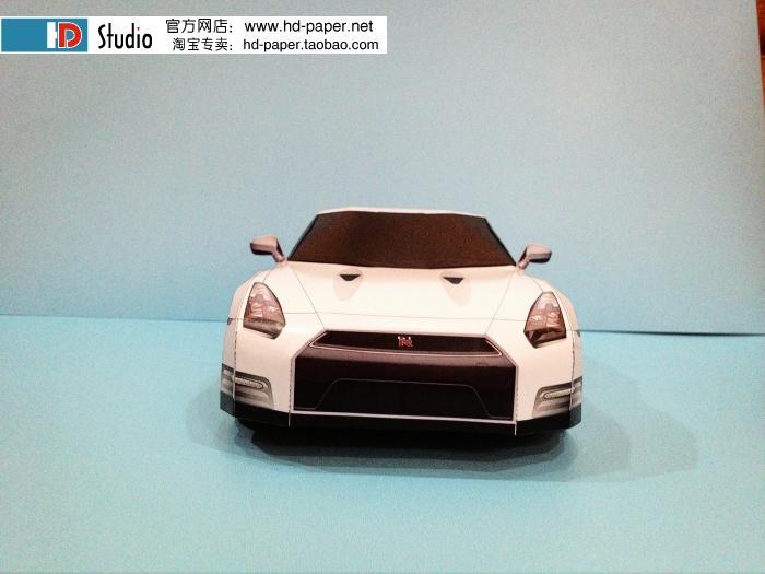 Автомобиль Nissan GT-R Egoist paper model