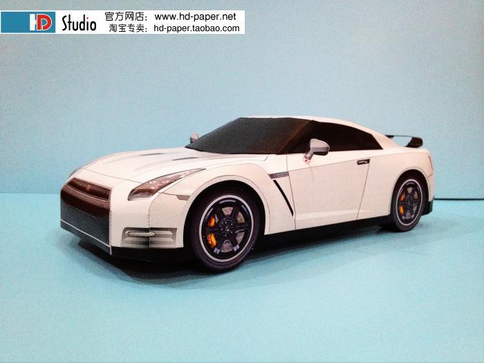 Автомобиль Nissan GT-R Egoist paper model