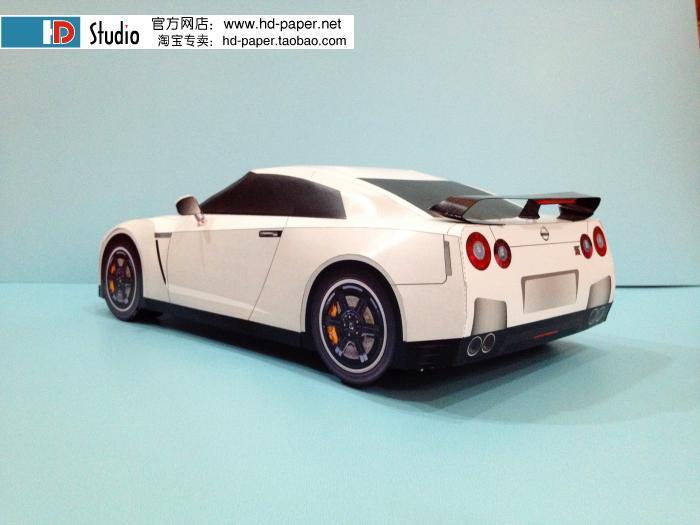 Автомобиль Nissan GT-R Egoist paper model