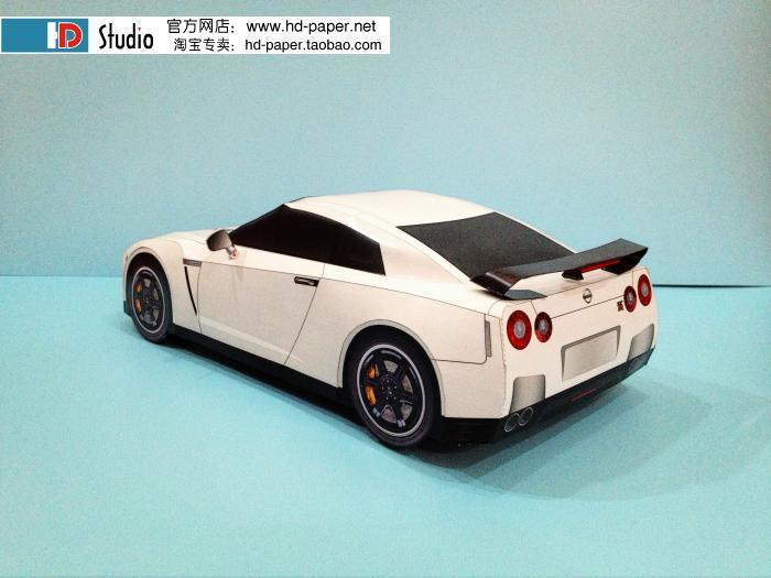 Автомобиль Nissan GT-R Egoist paper model