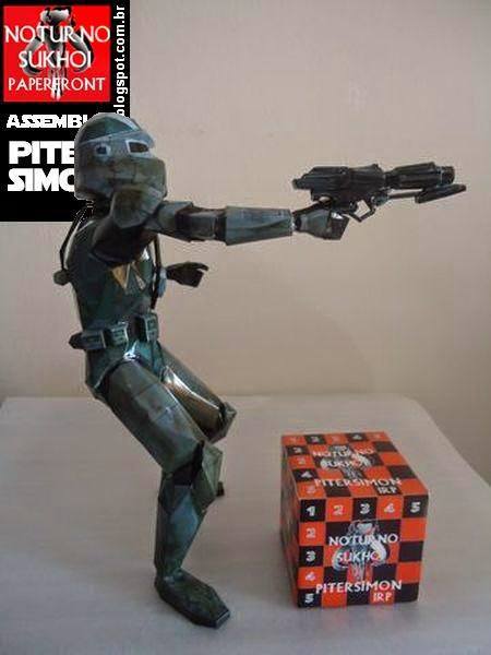 Пилот шагохода AT-RT (Звездные войны) paper model