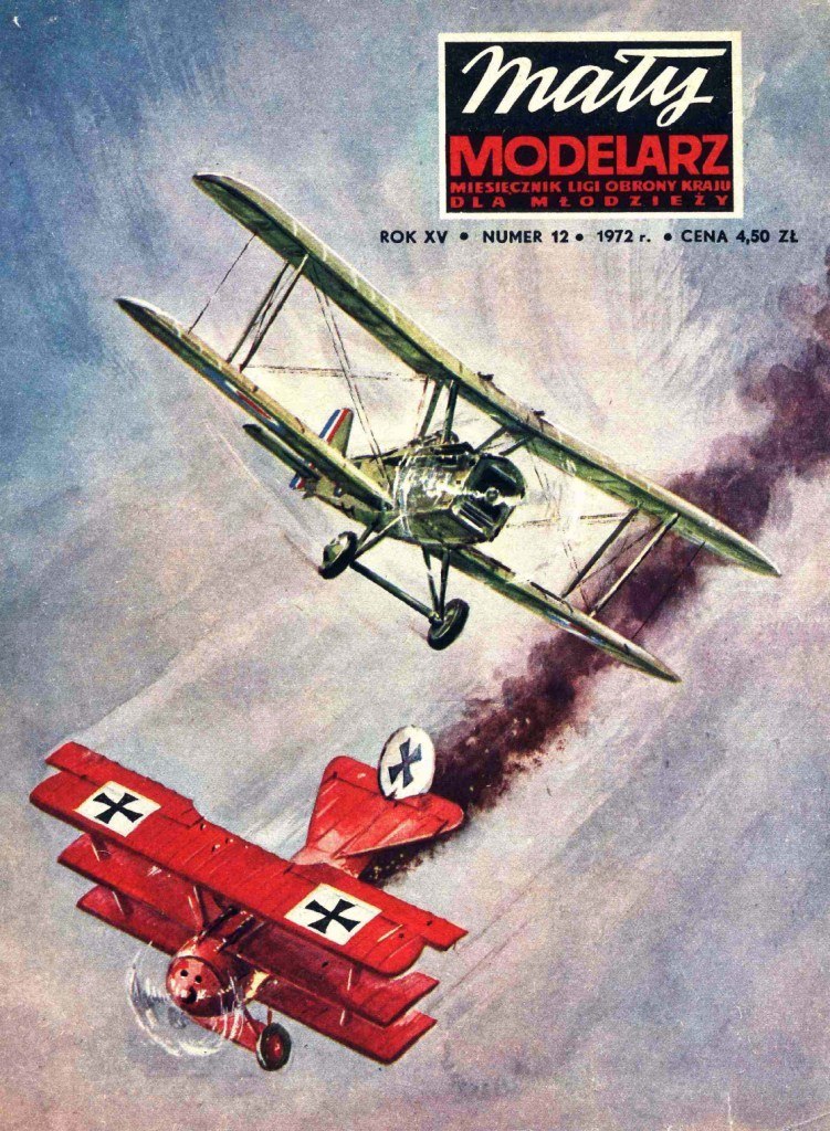 Maly Modelarz - 12/1972 - Истребители S.E.5 и Fokker Dr.I