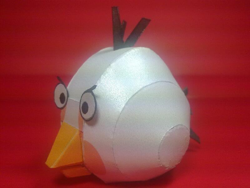 Белая птица (Angry Birds) paper model