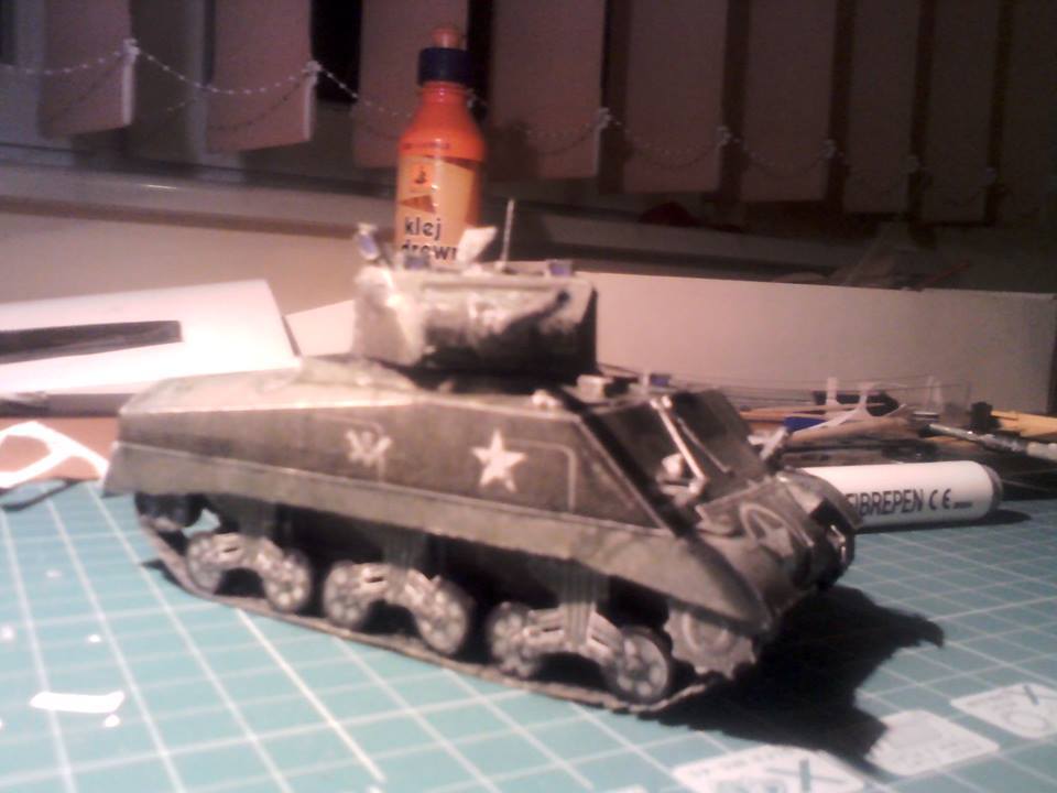 Танк M4A2 Sherman [конверсия Модель-копия 5064] paper model