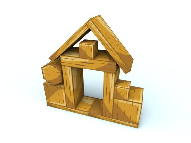 Блоки (Angry Birds) paper model