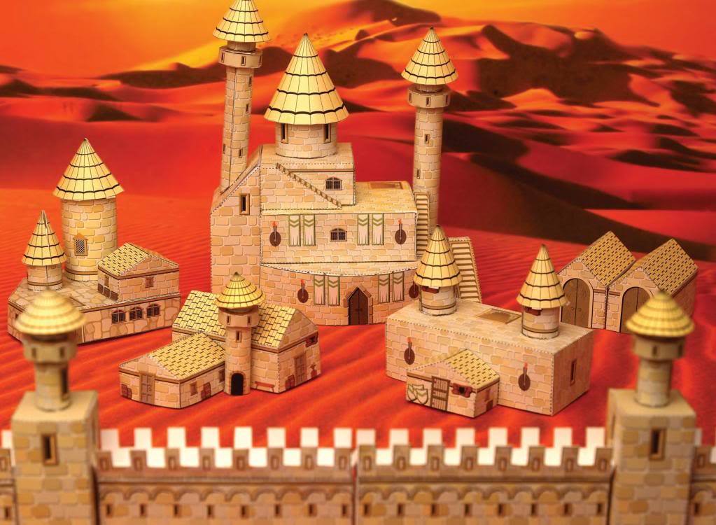 Человеческий замок paper model