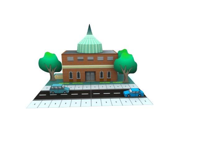 HobiСity - Библиотека, университет и школа [серия, часть 2/3] paper model