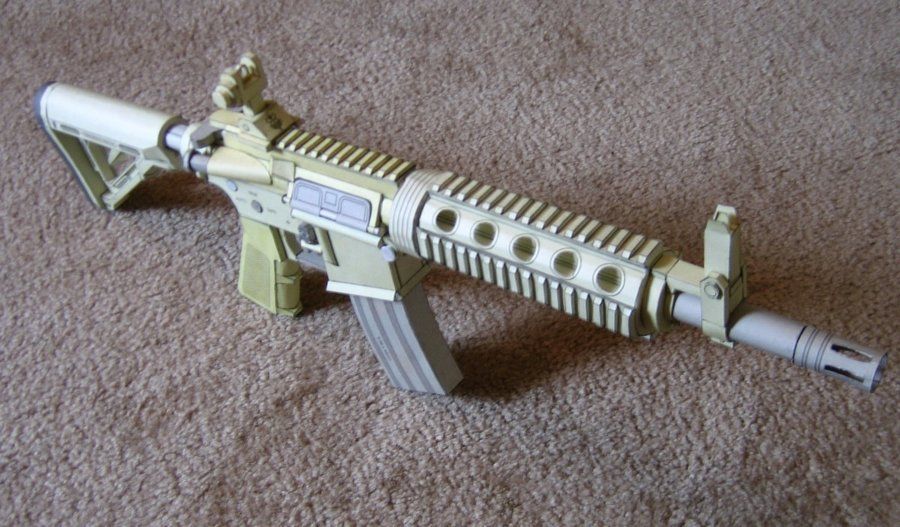 Винтовка AR-15 paper model