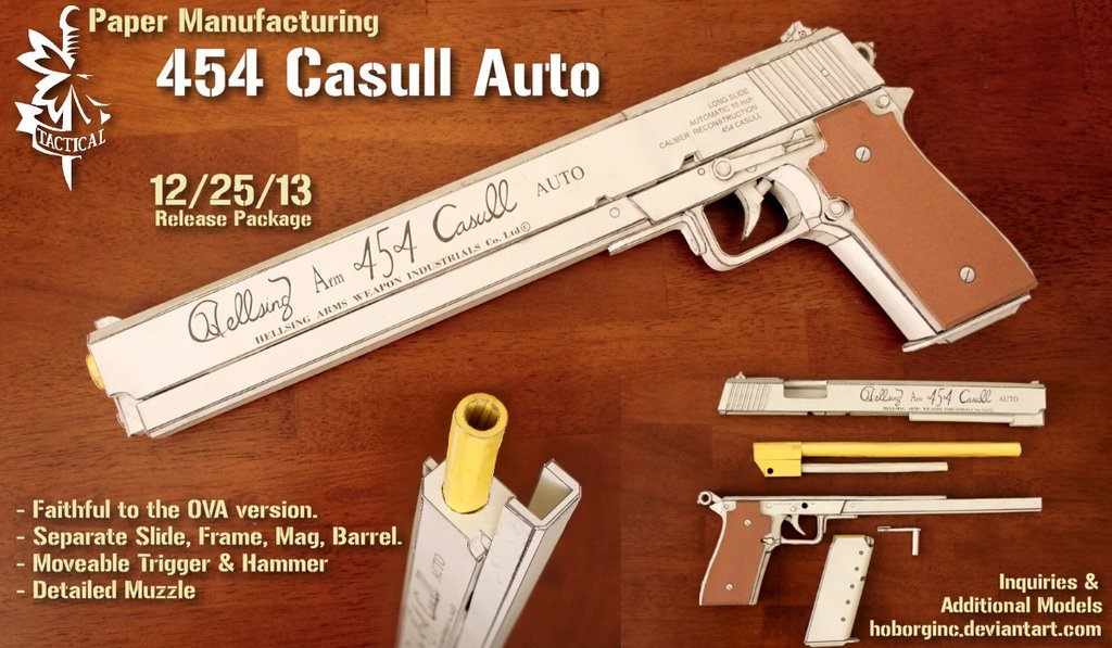 Пистолет Hellsing ARMS 454 Casull Auto (Хеллсинг)