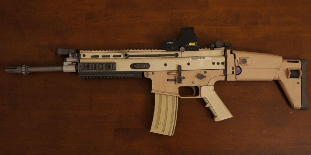 Автомат FN SCAR-L paper model