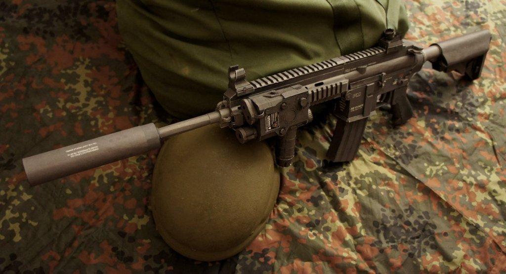 Автомат HK416 paper model
