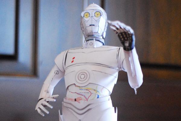 Дроид K-3PO (Звездные войны) paper model
