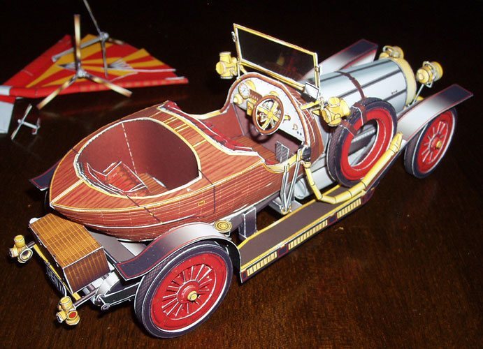 Автомобиль Chitty Chitty Bang Bang (Пиф-паф ой-ой-ой) paper model