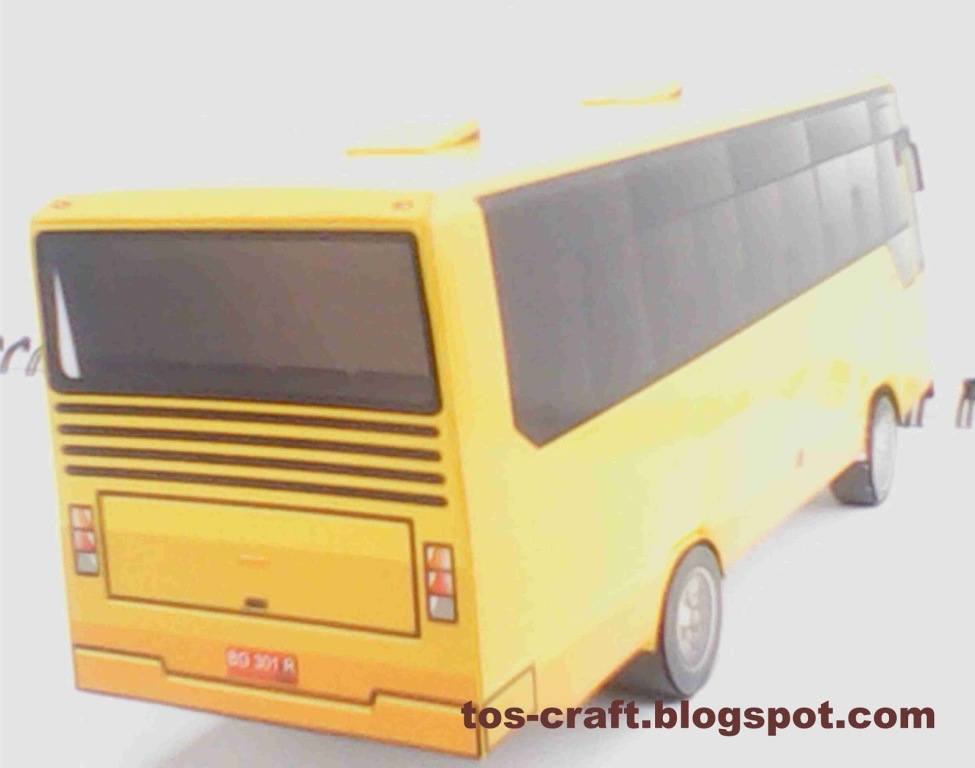 Университетский автобус paper model