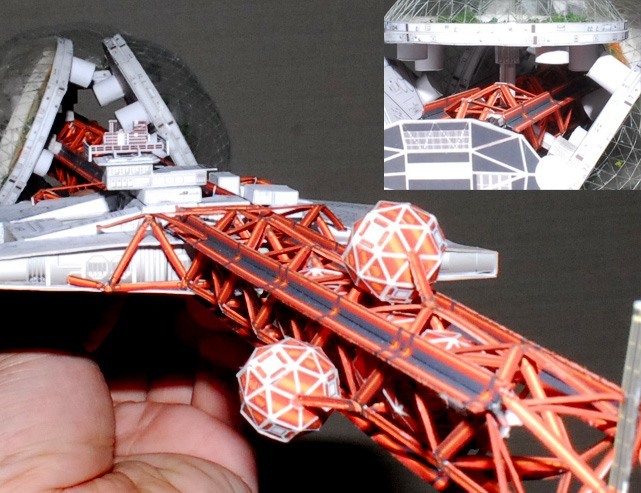 Космический корабль Valley Forge (Молчаливый бег) paper model