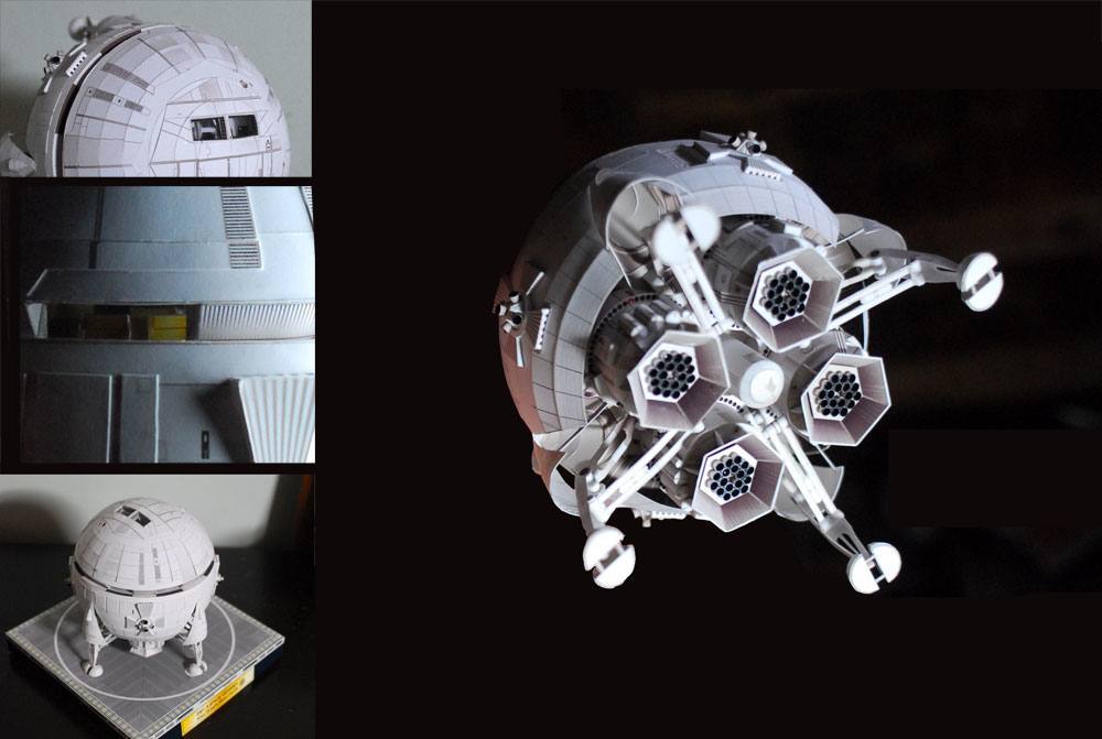 Космический шатл Овен (Космическая одиссея 2001 года) paper model