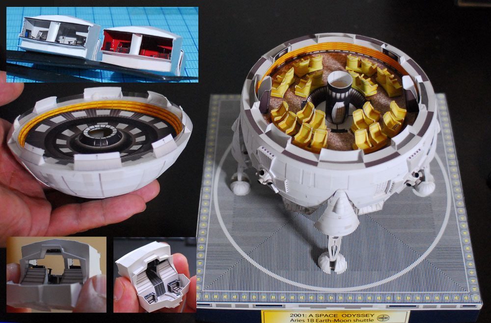 Космический шатл Овен (Космическая одиссея 2001 года) paper model