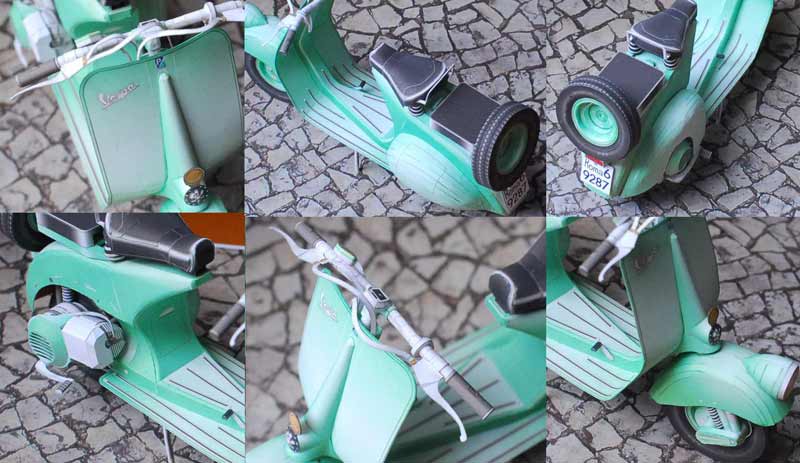 Мотороллер Vespa 150 VBA (Римские каникулы) paper model